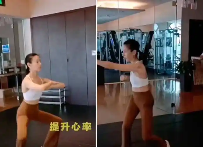 董洁空中倒立秀细腰!