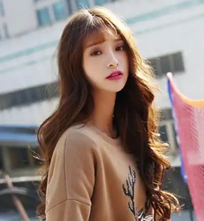 空气刘海长发 清新淑女范,刘海图片,发型图片