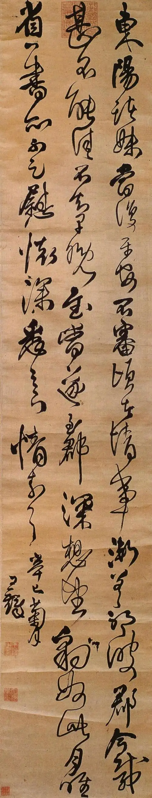 于传统之中寻求突破——王铎行草立轴书法作品集欣赏