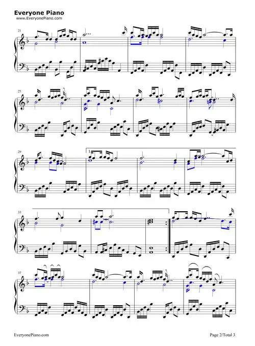 身骑白马-徐佳莹五线谱预览2