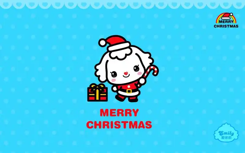 可爱圣诞爱米莉高清桌面壁纸