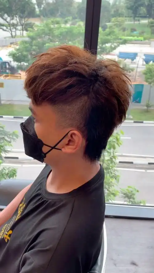 摩根小狼尾 root perm