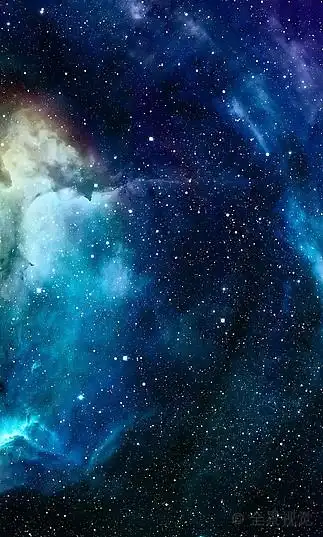 星云,太空,星星,蓝色,抽象,背景_高清图片_全景视觉
