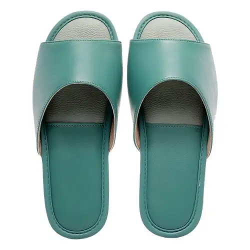 日式高档拖鞋家用真皮室内居家男女情侣家居居家凉拖