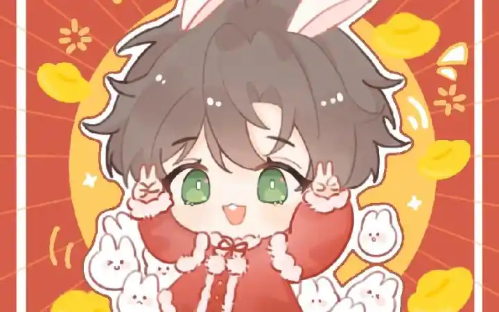 【贺峻霖饭绘】兔年送你一只小兔子!