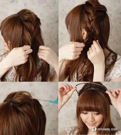 甜美清新长头发的扎法 春季必备的三款扎头发