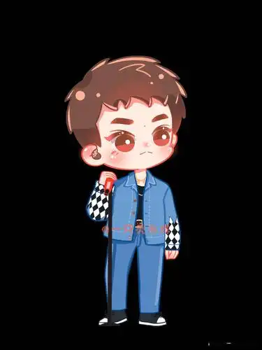 易烊千玺立麦卡通小合集q版可爱带走想rua