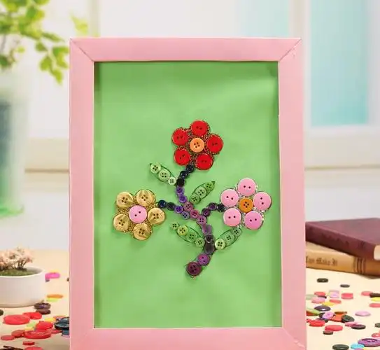 纽扣画diy手工材料包幼