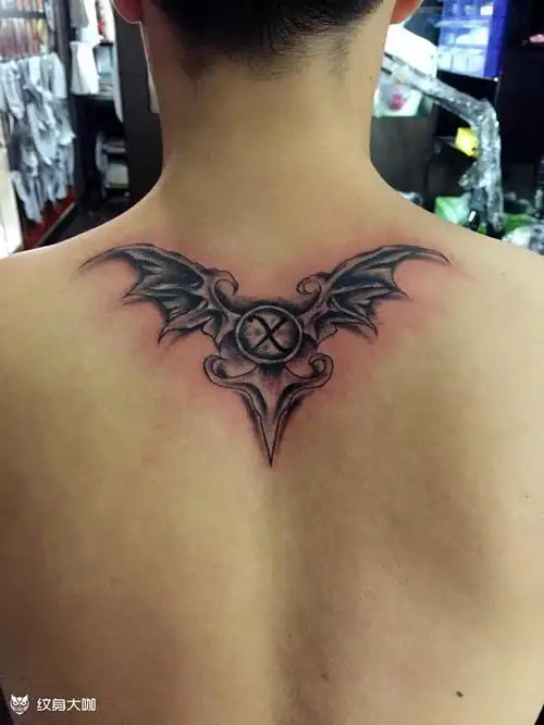 小恶魔翅膀完成_纹身图案手稿图片_罗晓晖的纹身作品集