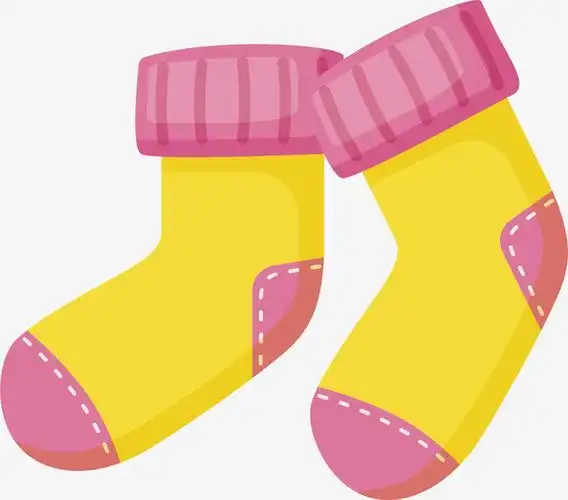 卡通袜子矢量图下载