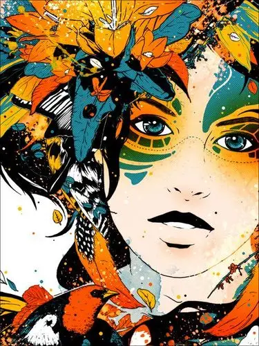 日本插画师marumiyan作品集,很独特的风格.