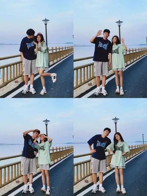 一看就会的情侣拍照姿势情侣合照怎么拍