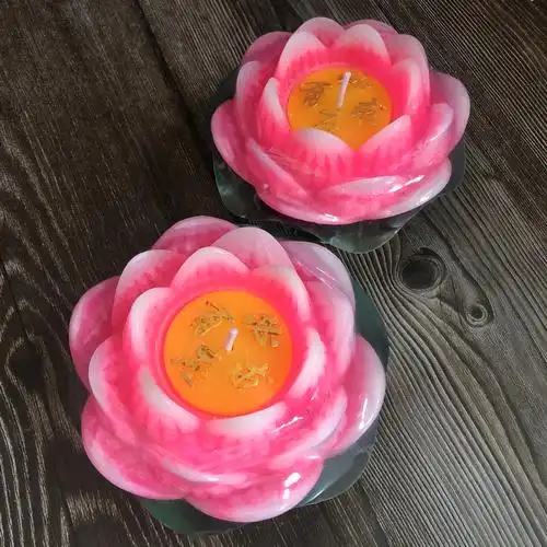 莲花蜡烛批发青脚铁1号金榜题名佛教礼佛还愿荷花灯寺庙宗教蜡烛