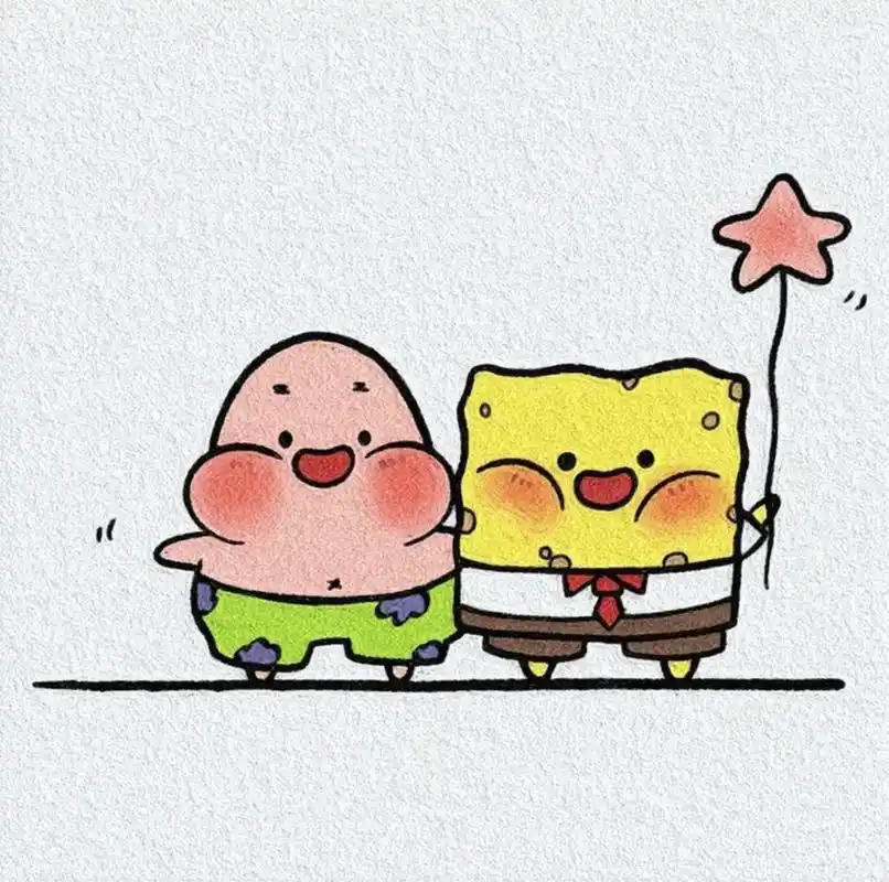海绵宝宝&派大星可爱头像