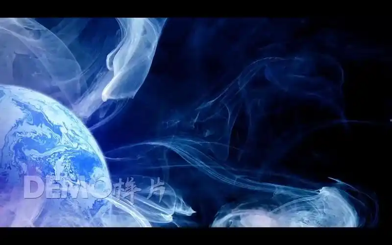 m606 唯美梦幻星球行星彩色烟雾粒子动画特效水屏裸眼3d全息投影秀超