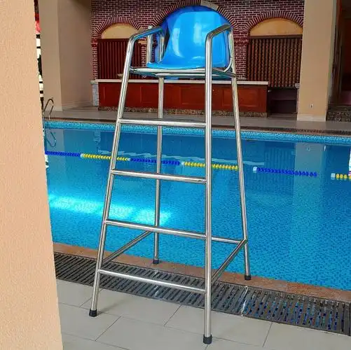 不锈钢泳池救生椅裁判椅操场了望椅游泳池体育设备201,304 材质