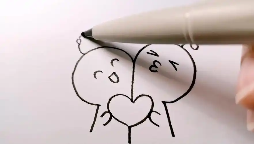 爱你萌萌哒简笔画