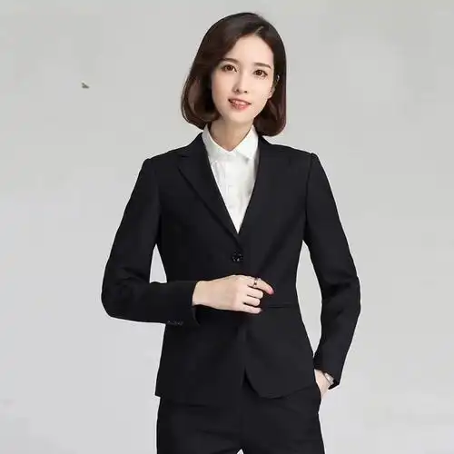 修身女士职业装面试工作通勤西装韩版西服套装商务ol女式单西正装
