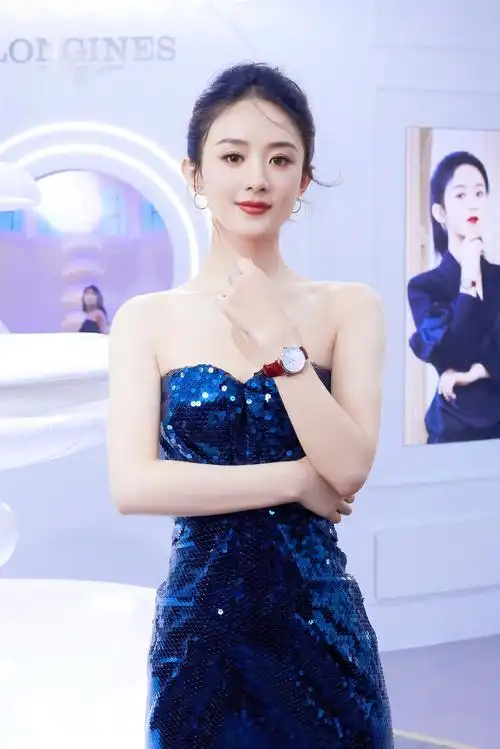 赵丽颖蓝色星钻人鱼裙##微博饭制频道