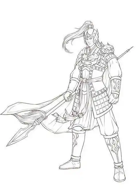 画图片三国人物头像赵子龙头像简笔画赵云简笔画古代将军简笔画赵云的