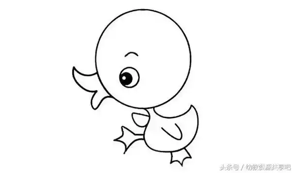 小动物小鸭子简笔画教案