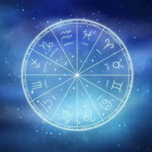 蓝色十二星座星盘图片免抠素材