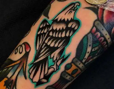 欧美老鹰纹身图案(32)