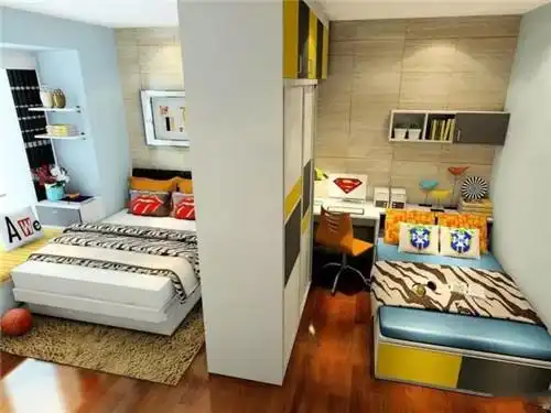 一个卧室怎么改两间兄妹房_齐家网