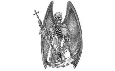 52张高清堕落天使纹身手稿图片