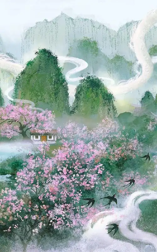 悠悠春江水——唯美古风意境作品欣赏