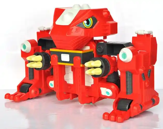 灵动创想ldcx 快乐酷宝 雷宝小宝蛙王变形玩具10寸雷霆战宝豪华版7513