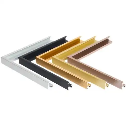 7wp3铝合金广告框相框型材金属薄边框条装裱装饰包边方形画框框架