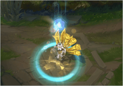 获得了至臻皮肤,从测试服可以看到至臻阿狸的原画色彩方面进行的修改