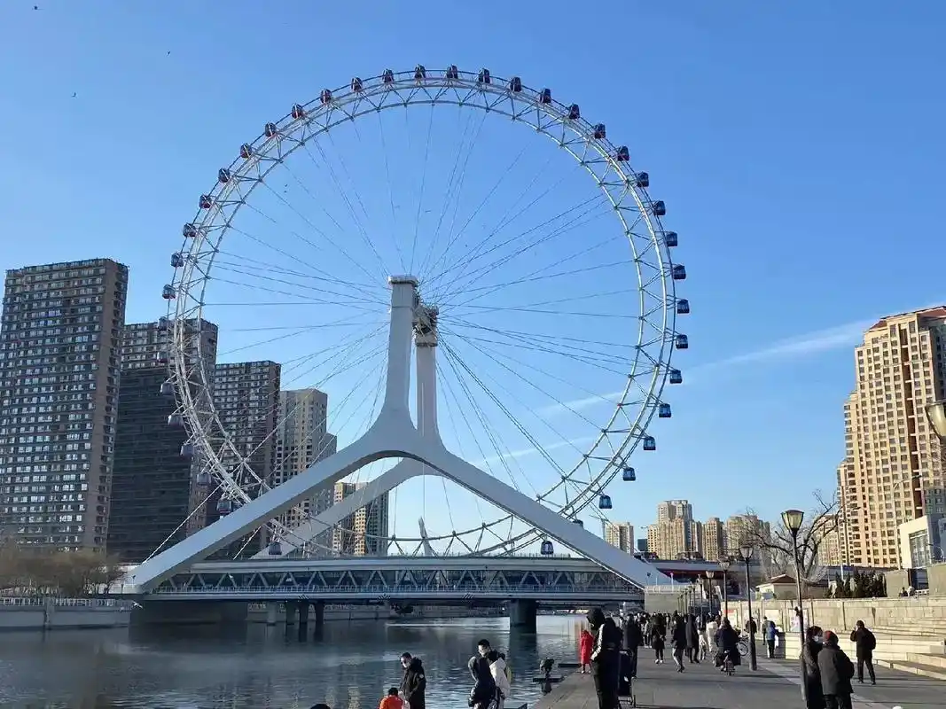 天津之眼"摩天轮" 是一座跨河建设,桥轮合一的"摩天轮" 是 - 抖音