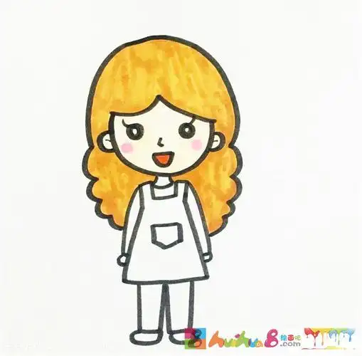 心中的妈妈绘画简笔画