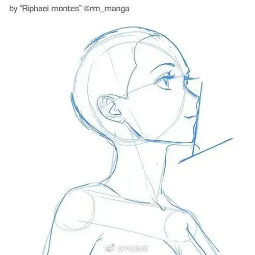 动漫人物侧脸绘画步骤