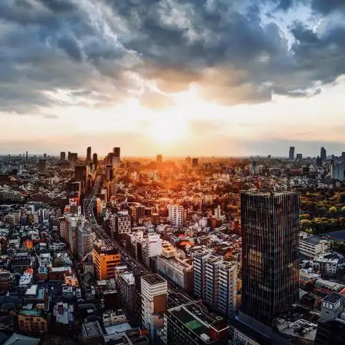 夕阳黄昏了城市我在城市的角落里看黄昏