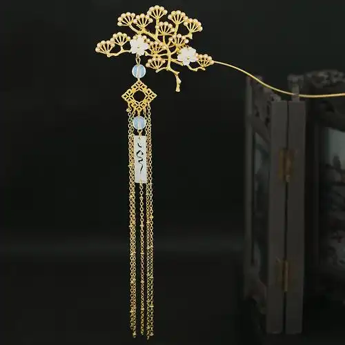 古代盘发发簪步摇簪子女古风发饰流苏发钗古装配饰汉服头饰超仙