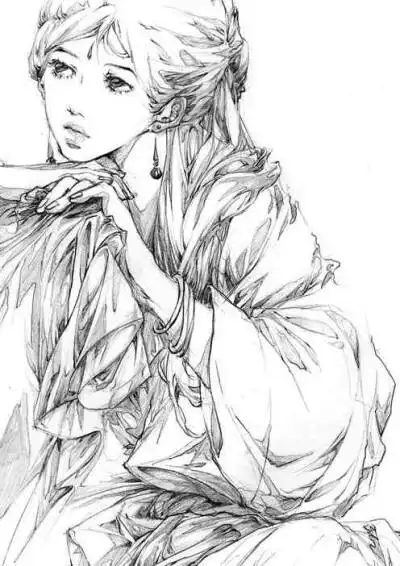 素描,手绘,动漫,古代