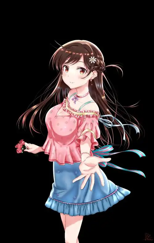 借租女友水原千鹤同人插画