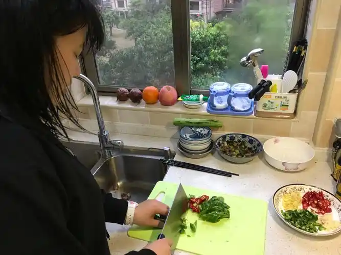 隆菁扬的寒假家庭作业——炒菜做饭