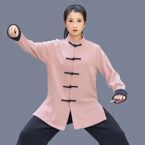 古达秋冬季太极服女款加厚太极拳练功服装表演服视频