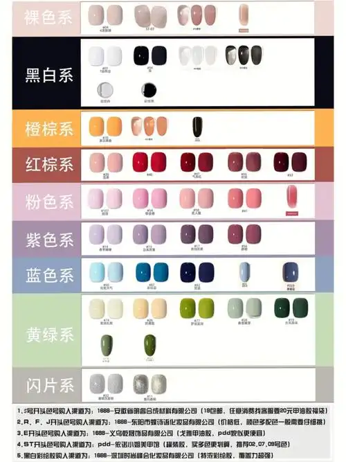 不想调色!哪些是甲油胶必买色?看图搭配法!