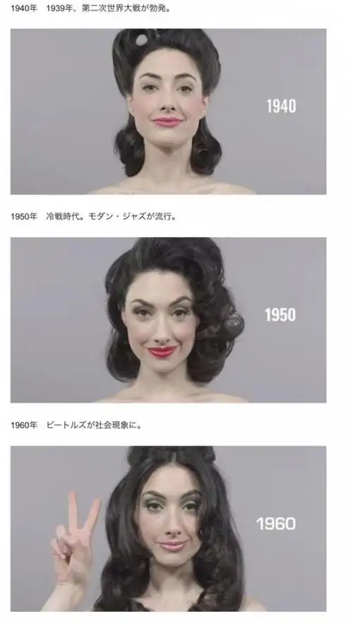 百年来女性流行发型变变变(图)