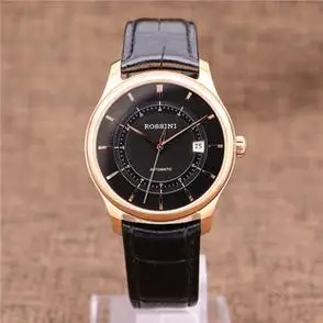 公价3800元99新罗西尼rossini男手表自动机械腕表616725g04c