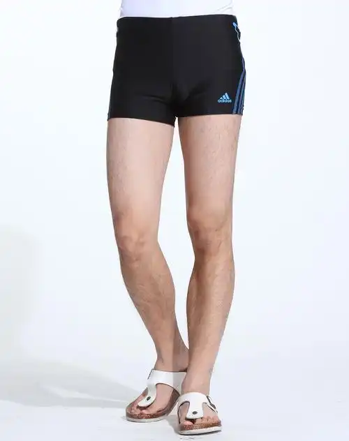 阿迪达斯adidas男装专场-黑色平角短泳裤