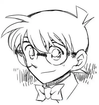 画法亲子简笔画柯南简笔画视频手滑柯南卡通简笔画步骤图片 名侦探