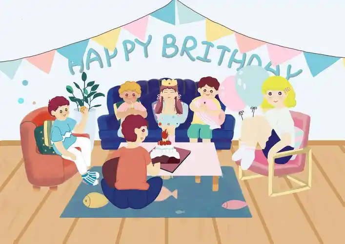 生日聚会|插画|创作习作|奥利酱酱 - 原创作品 - 站酷 (zcool)