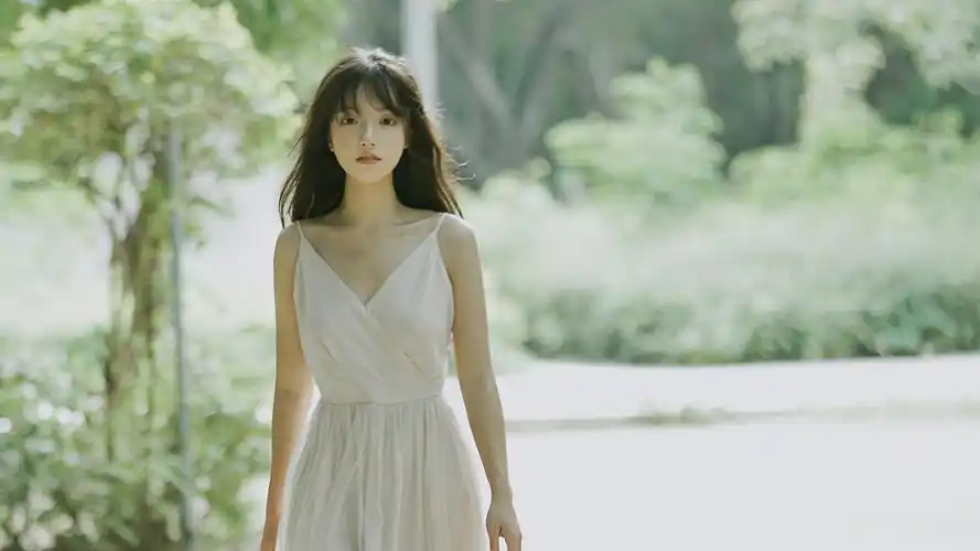 小清新森系美女写真高清壁纸