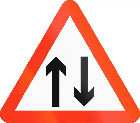 对立,交通,孟加拉,标识,警告,双向